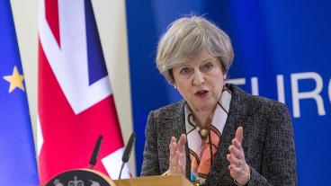 Tiden att förhandla fram det brittiska EU-utträdet blir allt mindre för premiärminister Theresa May. Arkivbild.