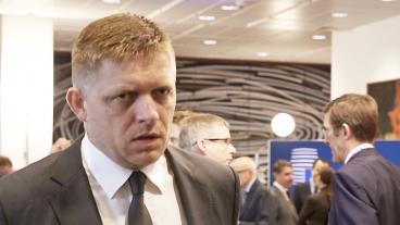 Slovakiens socialdemokratiske premiärminister Robert Fico. Arkivbild.