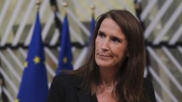 Den belgiska utrikesministern Sophie Wilmès. Arkivbild.