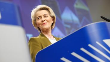 En glad Ursula von der Leyen meddelade på onsdagen att medlemskapsförhandlingar med Ukraina och Moldavien snart kan komma i gång.