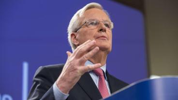 Förslaget från EU:s brexitförhandlare kan leda till ny gräns mellan Nordirland och övriga Storbritannien.  