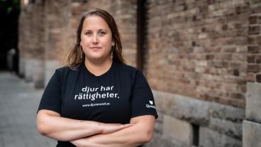 Camilla Bergvall, riksordförande Djurens Rätt.