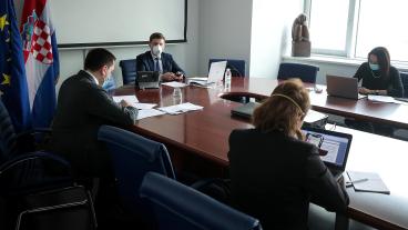 Finansministrarnas telefonmöte under ledning av det kroatiska EU-ordförandeskapet 23 mars 2020.