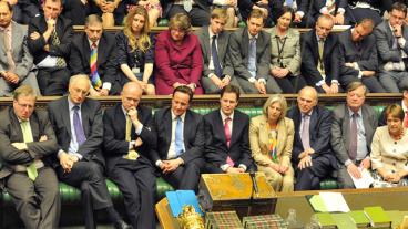 Arkivbild. Brittiske premiärministern Cameron försöker stoppa förslag om folkomröstning om EU i parlamentet.