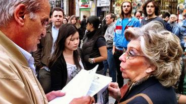 Omfattande vräkningar  i Spanien har vållat diskussioner. Arkivbild. Personerna på bilden har inget med artikel att göra. 