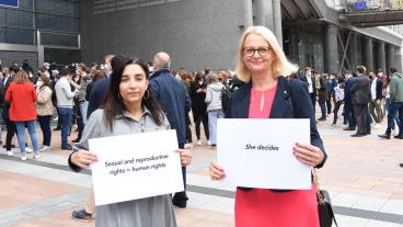 EU-parlamentarikerna Evin Incir och Heléne Fritzon (S). Arkivbild.