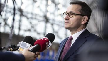 Polens premiärminister Mateusz Morawiecki. Arkivbild.