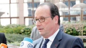 Frankrikes president Francois Hollande vill ha ett särskilt toppmöte för euroländerna så snart som möjligt. Arkivbild. 