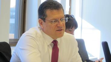 EU-kommissionären Maroš Šefčovič menar att EU:s ekonomi blir den största utmaningen för det nyvalda Europaparlamentet.