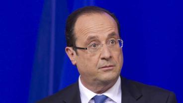 Frankrikes president François Hollande pressas av mycket låga opinionssiffror. Arkivbild.