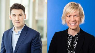 Joar Forssell Liberalernas utrikespolitiska talesperson och Maria Nilsson ledamot för Liberalerna i EU-nämnden.