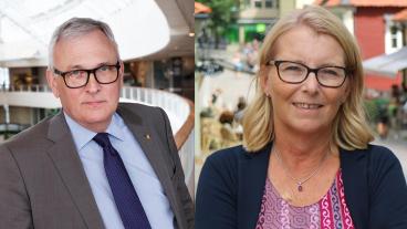 Anders Knape, ordförande SKR, och Elisabeth Unell, ordförande Svenskt Vatten.