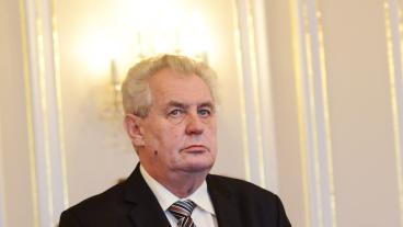 Tjeckiens president Miloš Zeman. Arkivbild.