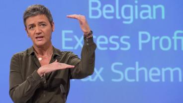 EU:s konkurrenskommissionär Margrethe Vestager.