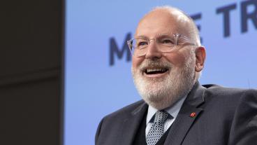 Den nederländske socialdemokraten Frans Timmermans är den EU-kommissionär som ansvarar för dialogen med den polska regeringen om rättsstatlighet. Arkivbild.