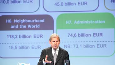 EU:s budgetkommissionär Johannes Hahn. Arkivbild.