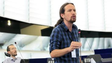 Podemos partiledare Pablo Iglesias är EU-parlamentariker. Arkivbild.