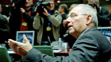 Tysklands finansminister Wolfgang Schäuble menar att det viktigaste är att få bankunionen på plats med eller utan fördragsändring. Arkivbild.