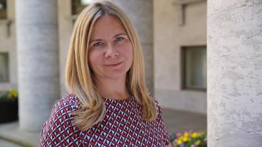 Sofia Damm (KD) hoppas att Kristdemokraterna får sitta vid EU:s förhandlingsbord efter valet.