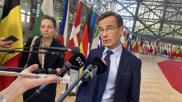 Statsminister Ulf Kristersson avslutade på fredagen sitt första EU-toppmöte. 